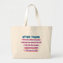 Retired Teacher "I Will Miss The Kids" Funny Gifts Tote Bag