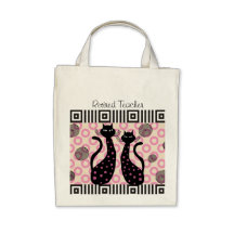 Retired Teacher Tote Bag Whimsical Cats