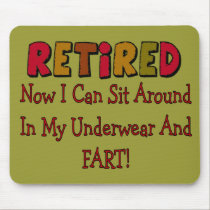 RETIRED "Underwear And Fart"---Funny mousepads