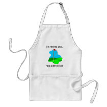 Retirement humour for golfers apron