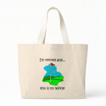 Retirement humour for golfers tote bag