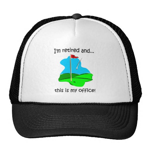 Retirement humour for golfers hat