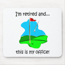 Retirement humour for golfers mouse pad