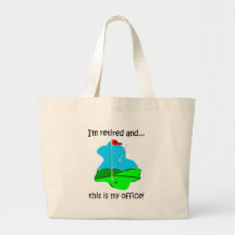 Retirement humour for golfers tote bag