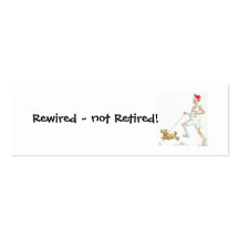 Retirement Motivational Bookmark Business Card Template