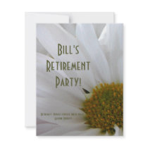 Retirement Party-Daisy+Humour Quote Personalized Announcement