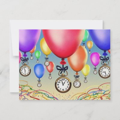 Retirement Party Invitations on Retirement Party Invitation   Balloons   Watches  At Zazzle Ca
