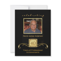 Retirement Party Invitations - Formal Photo Invite