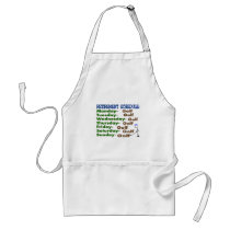 Retirement Schedule GOLFER Apron