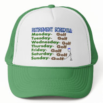 Retirement Schedule GOLFER Mesh Hat