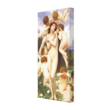 Retour de ressort par Bouguereau, anges vintages Impressions Sur Toile