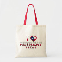 Retreat, Texas Tote Bags