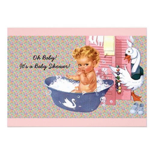 Retro 1940s Baby Shower Personalized Invite