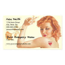 Retro 1940s Love Business Card Templates
