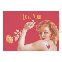 Retro 1940s Love Greeting Cards