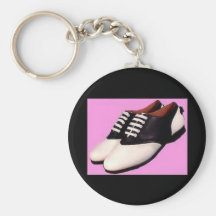 Retro 1950 Saddle Shoe Keychain
