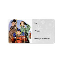 Retro 1950s Gift Tags Address Label