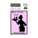 Retro 50s Car Hop Postage postage