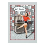 Retro 50s Jukebox Pinup Girl Party Invite