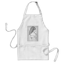 Retro 70's Fashion Model Apron