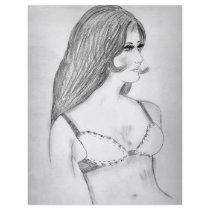 Retro 70's Fashion Model Flyer Design