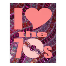 Retro 70s Girly Pink Purple Glitter Sequins Personalized Invite