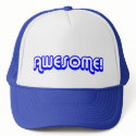 Retro 80s Awesome! Blue hats