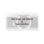 Retro 80s Camera Effect Name and Address Label