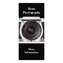 Retro 80s Camera Photographers Promotional Card Personalized Rack Card
