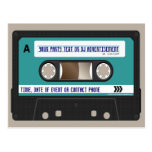 Retro 80s Cassette Mixtape Personalized Post Card