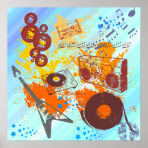 Retro 80's Music Poster