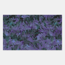 Rétro abrégé sur pourpre de charbon de bois autocollant rectangulaire