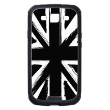 Retro abstract black union jack design galaxy s3 case