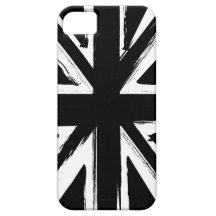 Retro abstract black union jack design iPhone 5 case