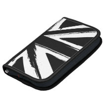 Retro abstract black union jack design folio planners