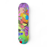 Retro Abstract Skateboard