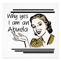 Retro Abuela T-shirts and Gifts Announcements