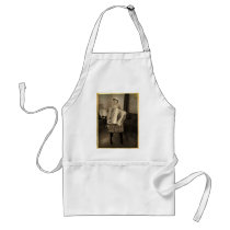 Retro Accordion Girl Apron