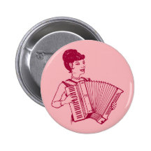 Retro Accordion Lady Buttons