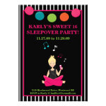 RÉTRO anniversaire impertinent MODERNE de fille de Invitation Personnalisable