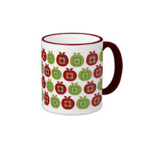 Retro Apple a Day mugs