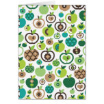 Retro apple pattern get well card (blanco inside)