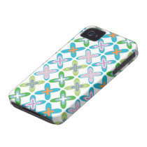 Retro Art Funky Cross Pattern iPhone 4 CaseMate