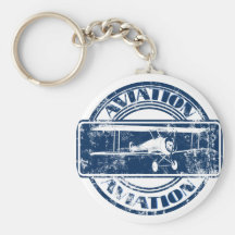 Retro Aviation Art Key Chains