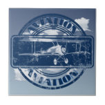 Retro Aviation Art Tiles