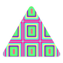 Retro baby blue pink and yellow squares
