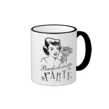 Retro Bachelorette Party Coffee Mugs