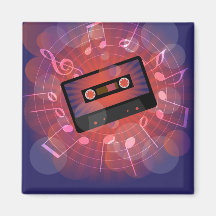 Retro Background Fridge Magnet