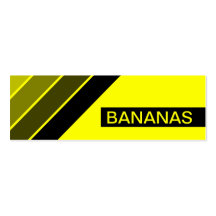 retro BANANAS Business Card Template
