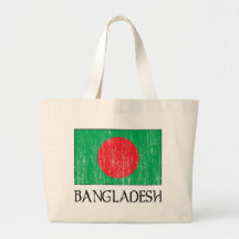 Retro Bangladesh Flag Totebag